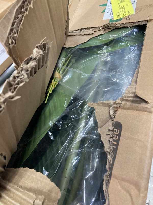 Photo 1 of 5 Feet Artificial Bird of Paradise Plant Fake Tropical Palm Tree for Indoor Outdoor Perfect Faux Plants for Home Garden Office Store Decoration
