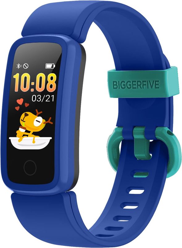 Photo 1 of BIGGERFIVE Vigor Kids Fitness Tracker for Girls & Boys Ages 5-15, Kids Watch with IP68 Waterproof, Pedometer, Activity Tracker with Heart Rate & Sleep Monitor, Calorie & Step Counter Watch