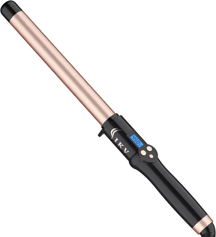 Photo 1 of 1 Inch Curling Wand Long Barrel, Hair Curling Iron Wand Ceramic for Short&Long Hair, Dual Voltage|10 Adjustable Temp