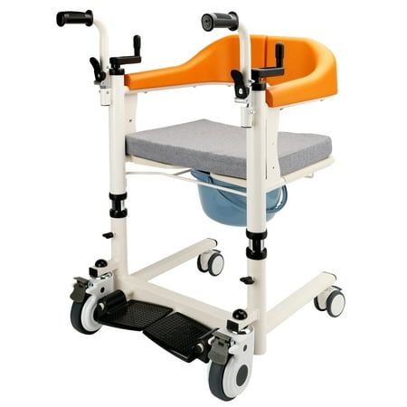 Photo 1 of *****PARTS ONLY****Medical Patient Lift Chair Transferred Lift Wheelchair 180° Split Seat with Cushion for Adults Elderly 440 Lb Weight Limited
