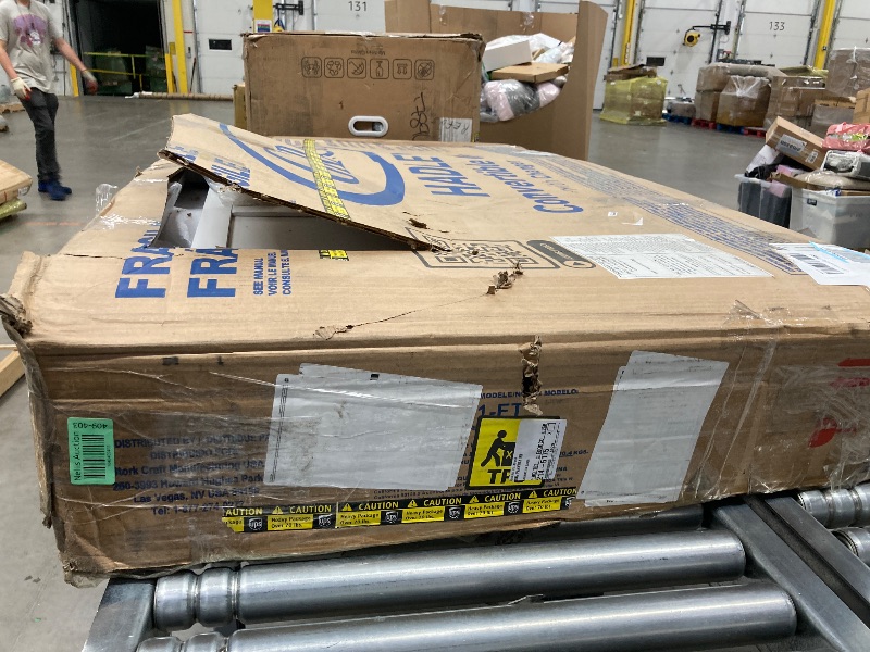 Photo 1 of ****MISSING PARTS*****Graco Hadley 5-in-1 Convertible Crib and Changer with Drawer (White) – GREENGUARD Gold Certified, Crib and Changing -Table Combo with Drawer, Includes Baby Changing Pad, Converts to Full-Size Bed