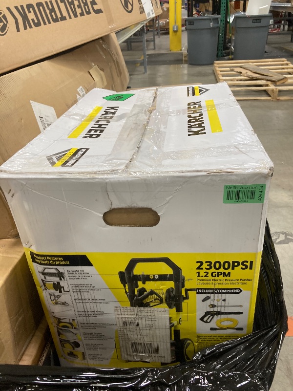 Photo 1 of ***PARTS ONLY**Kärcher Pressure Washer K2300PS, Max 2875 PSI, 4 Spray Nozzles, Detergent Tank, Hose Reel, For Cars, Driveways, Siding, Patios, 2.07 max. GPM