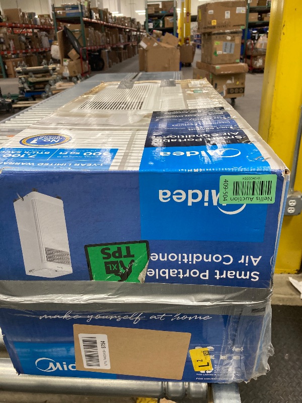 Photo 1 of ***PARTS ONLY**Midea 10,000 BTU ASHRAE (7,100 BTU SACC) Portable Air Conditioner, Smart Control, Cools up to 300 Sq. Ft., with Dehumidifier & Fan mode, Easy- to-use Remote Control & Window Installation Kit Included