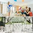 Photo 1 of 10ft Adjustable Background Support Stand Photography Video Studio Backdrop Kit, 4 Backdrop Clamps, 2 Sandbags for Wedding Party Stage De
