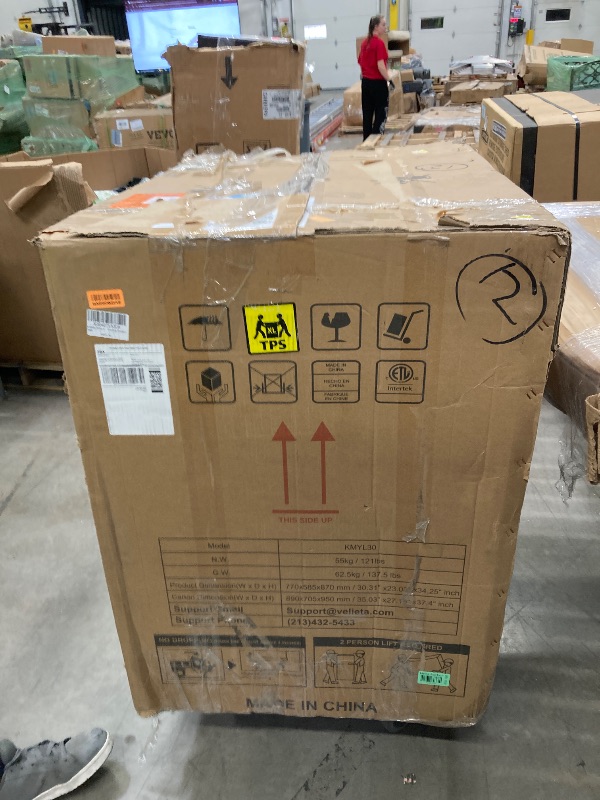 Photo 1 of **PARTS ONLY DOES NOT WORK PROPERLY****Velieta Wine and Beverage Refrigerator 30 Inch, Upgrade Dual Zone Wine Cooler, 30'' Wine beverage Fridge Built in or Freestanding Under Counter Large Capacity Glass Door Advanced Cooling System