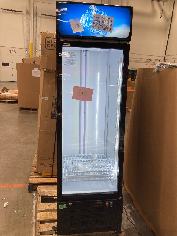 Photo 1 of ***PARTS ONLY***Mojgar 14.8 Cu Ft Commercial Merchandiser Refrigerator for Beverage,Glass Door Upright Display Fridge with Front LED Light,Large Freestanding Business Cooler for Shop,Restaurant,Apartment,etc