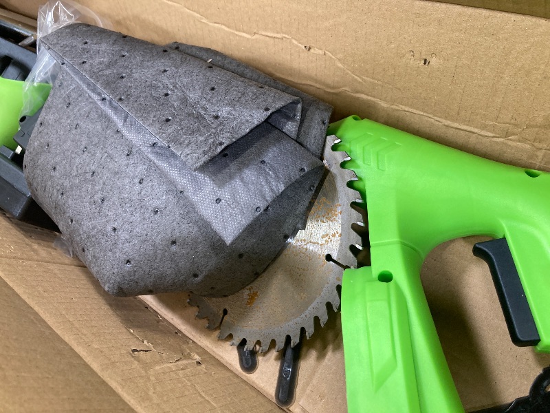 Photo 1 of 12-Inch Cordless String Trimmer, Battery and Charger Not Included  ***(OPEN BOX, BOX RIPPED/TORN, BLADE RUST RESIDUE)***