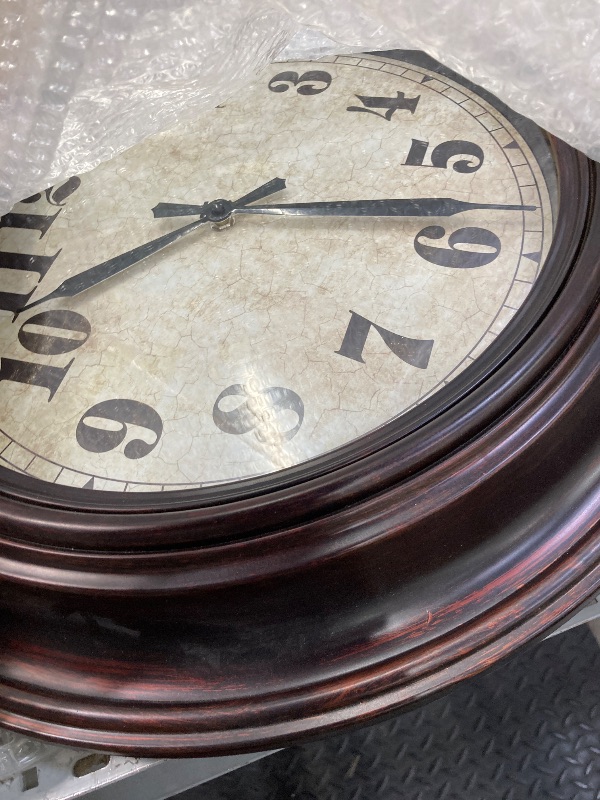 Photo 1 of 18 Inch Vintage Large Wall Clock for Living Room Decor,Battery Operated Silent Non-Ticking Retro Classic Clocks for Kitchen Fireplace Home Office,House Warming Gifts,Bronze