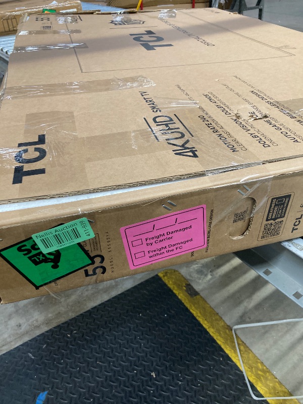 Photo 1 of ***PARTS ONLY/CRACKED SCREEN**
TCL 55-Inch Class S5 UHD 4K LED Smart TV with Fire TV (55S551F, 2024 Model), Dolby Vision, HDR PRO+, Dolby Atmos, Alexa Built-in with Voice Remote, Apple AirPlay 2 Compatibility, Streaming Television