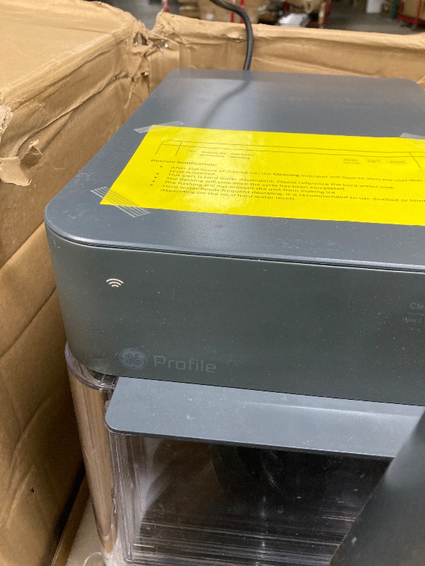 Photo 1 of GE Profile Opal 2.0 XL with 1 Gallon Tank, Chewable Crunchable Countertop Nugget Ice Maker, Scoop Included, 38 lbs in 24 Hours, Pellet Ice Machine with WiFi & Smart Connected, Black Stainless
