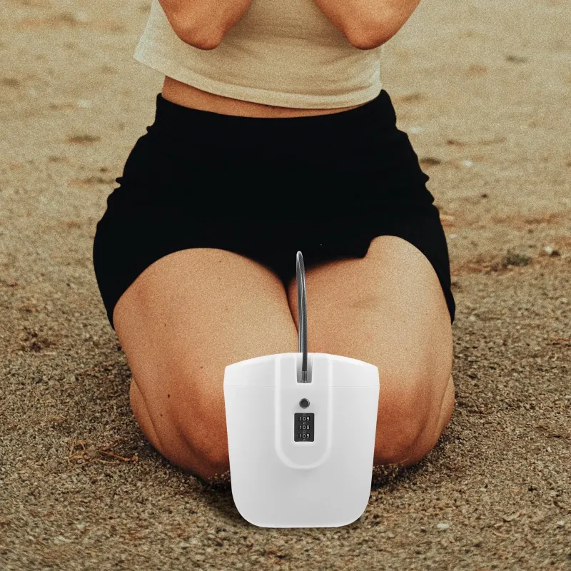 Photo 1 of Beach Safe for Valuables and Phone College Dorm Portable Safety Box Small Room Travel
