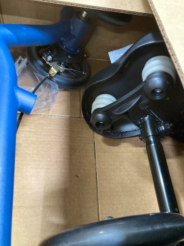 Photo 1 of KneeRover Steerable Seated Kneescooter - Seated Mobility Walker with Gel Seat & Leg Rest, Blue

