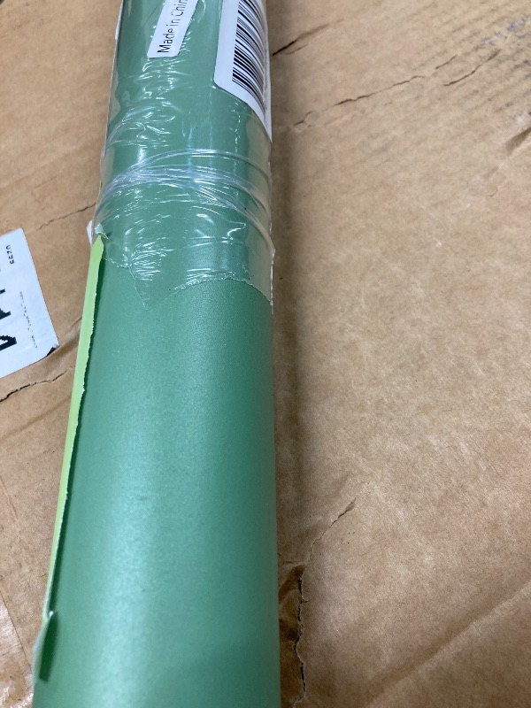 Photo 1 of CHIHUT Sage Green Peel and Stick Wallpaper 30"x118" Wide Countertop Contact Paper Removable Self Adhesive Solid Green Wall Paper Waterproof Textured Wallpaper for Kitchen Countertops Cabinets Walls