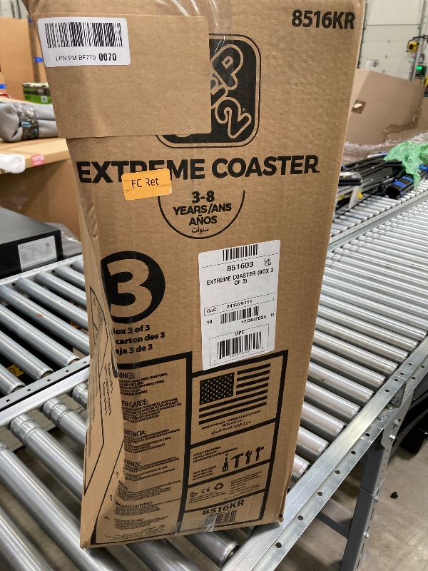 Photo 1 of  BX 3 OF 3 ONLY Step2 Extreme Coaster Kids Ride On Toy, Push Car, Indoor/Outdoor Roller Coaster & Playset, Made of Durable Plastic, Max Weight 80 lbs., For Toddlers 3+ Years Old