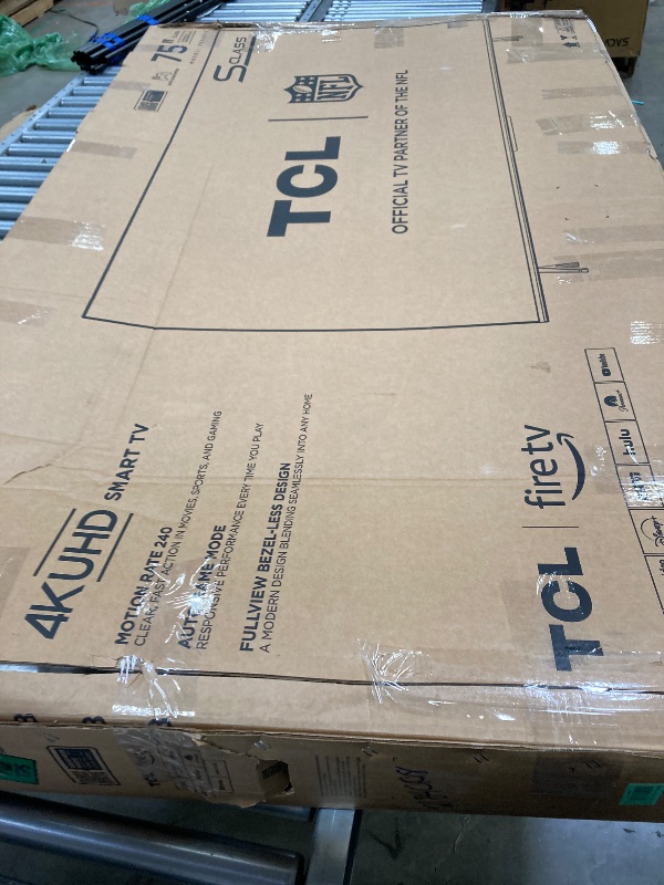 Photo 1 of ****PARTS ONLY****TCL 75-Inch Class S5 UHD 4K LED Smart TV with Fire TV (75S551F, 2024 Model), Dolby Vision, HDR PRO+, Dolby Atmos, Alexa Built-in with Voice Remote, Apple AirPlay 2 Compatibility, Streaming Television