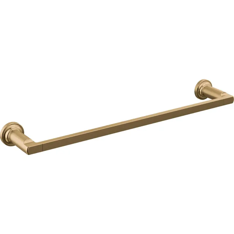 Photo 1 of 78918-CZ Tetra 18 in. Towel Bar Bath Hardware Accessory in Champagne Bronze
