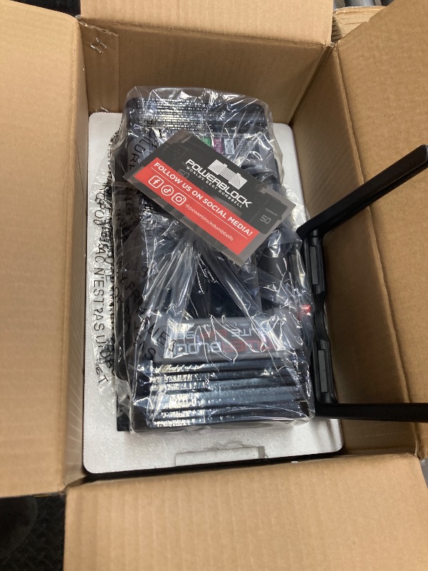 Photo 1 of **only one***SINGLE UNIT PowerBlock Elite EXP Adjustable Dumbbells, , Stage 1, 5-50 lb. Dumbbells, Durable Steel Build, Innovative Workout Equipment, All-in-One Dumbbells, Expandable with Expansion Kits