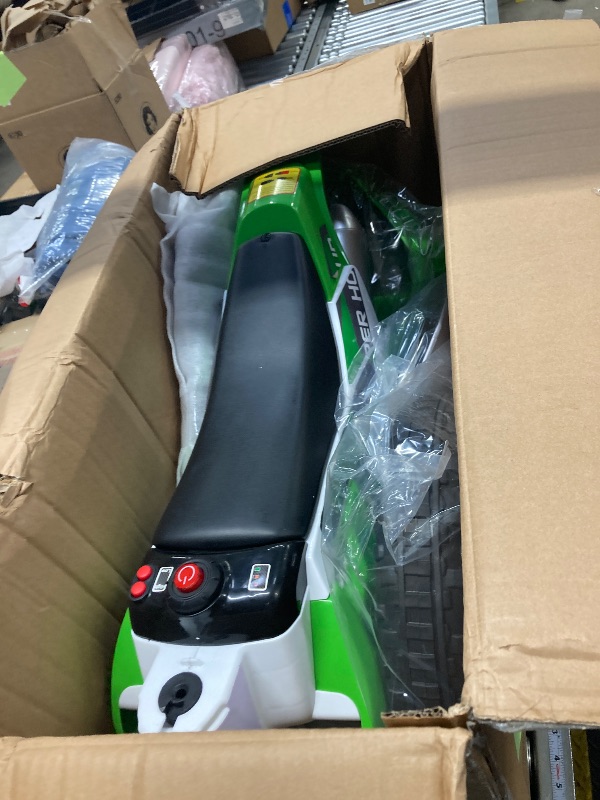 Photo 1 of Aosom 12V Kids Motorcycle Dirt Bike Electric Ride-On Toy Off Road, Green
