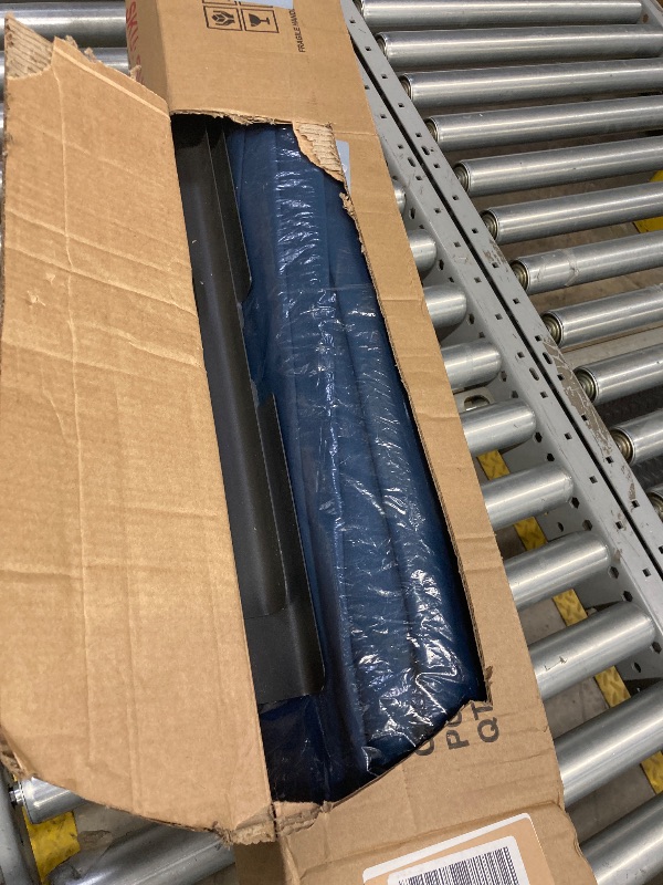 Photo 1 of ***MAYBE PARTS ONLY***
Sundale Outdoor Solar 104 LED 11 ft Patio Umbrella with Sand Bag Umbrella Base, Outdoor Umbrella with Tilt and Crank, Navy