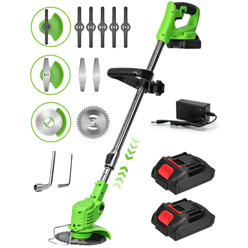 Photo 1 of 
***DIRTY**YAHHU 21V Cordless 3-in-1 Weed Wacker, Trimmer, Edger & Mower with Multi-Blade System for Effortless Lawn & Garden Care