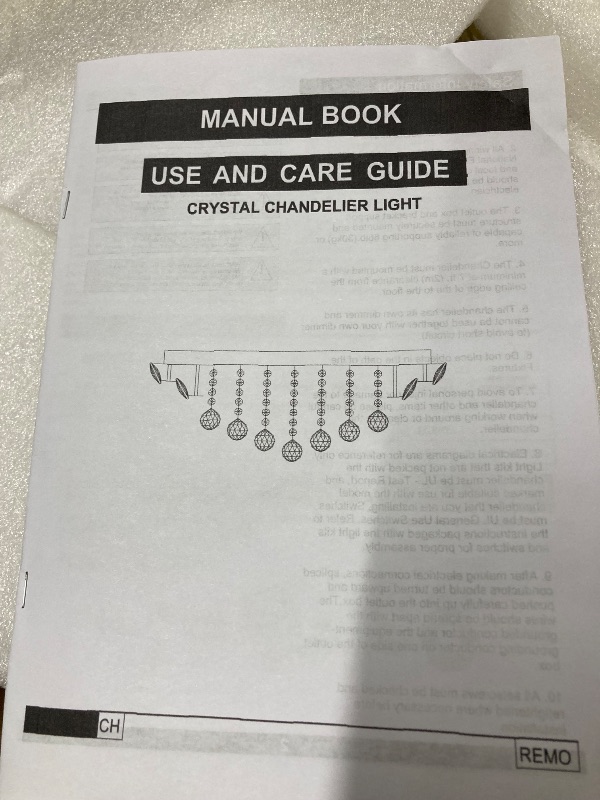 Photo 1 of ***see comments**HAIXIANG 20 Inches Crystal Ceiling Light Modern Glam Chandelier Elegant Remote Dimmable Lighting Fixture Gold Lamp