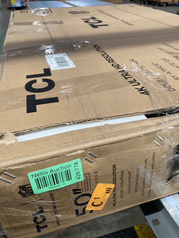 Photo 1 of +++IT'S BROKEN+++++++TCL 50-Inch Class S4 4K LED Smart TV with Roku TV (50S450R, 2023 - Model), Dolby Vision, HDR, Dolby Atmos, Works with Alexa, Google Assistant and Apple HomeKit Compatibility, Streaming UHD Television