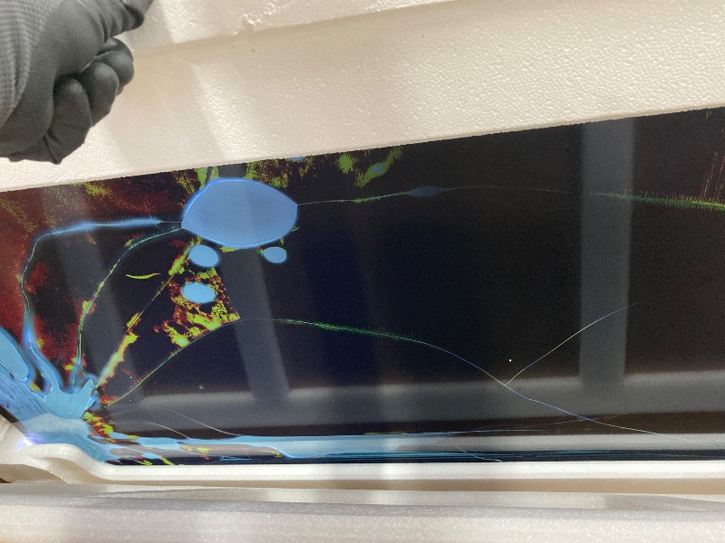 Photo 1 of +++IT'S BROKEN+++++++TCL 50-Inch Class S4 4K LED Smart TV with Roku TV (50S450R, 2023 - Model), Dolby Vision, HDR, Dolby Atmos, Works with Alexa, Google Assistant and Apple HomeKit Compatibility, Streaming UHD Television