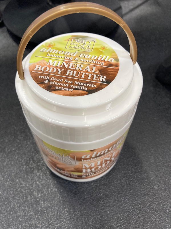 Photo 1 of +++THE PRODUCT IS OPENED+++Dead Sea Collection Almond Vanilla Body Butter for Women with Dead Sea Minerals – Nourishing, Moisturizer, Softening and Smoothing Dry Skin (16.9 FL. OZ)