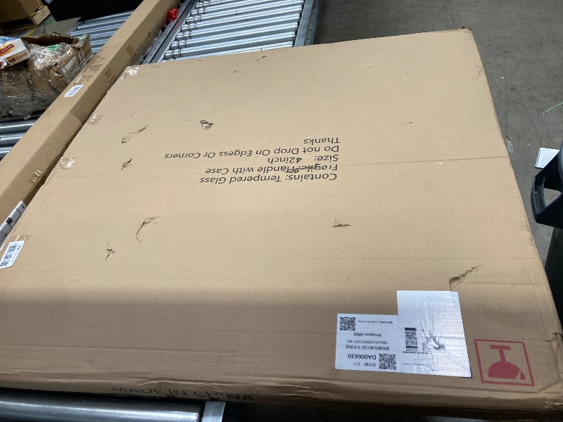 Photo 1 of 42" Inch Round Glass Table Top 1/3" Thick Tempered Beveled Edge for Dining Table, Coffee Table, Restaurant Table, Office Table, Side Table, Living Room Table(42 in)