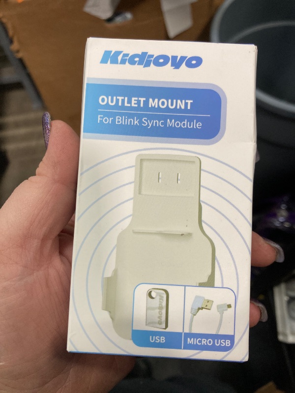 Photo 1 of  Wall Mount for Blink Sync Module 2 with Short Cable – Declutter, Save Space, and Effortlessly Enhance Security (1 Pack)