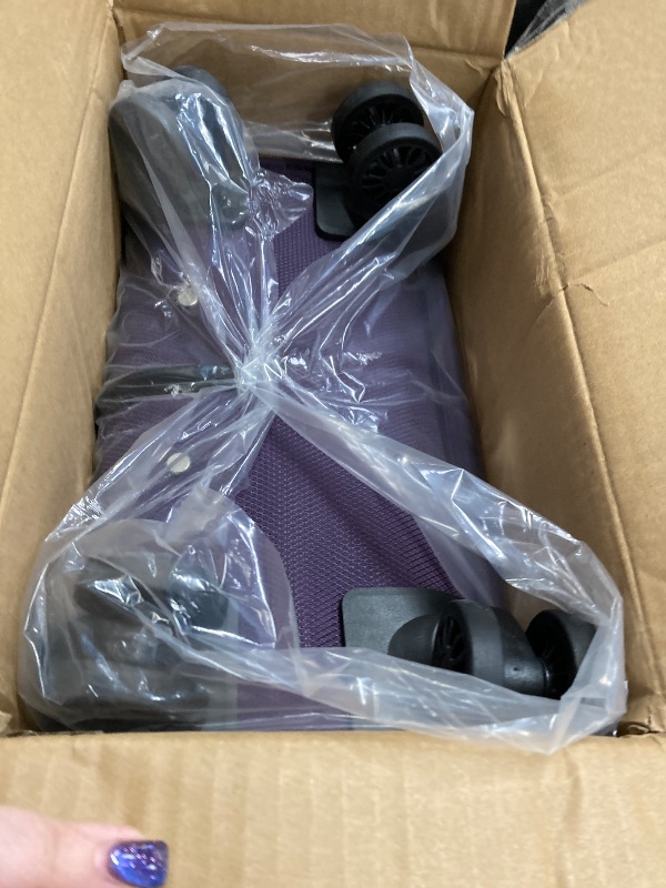 Photo 1 of *JUST ONE PIECE*
Tripcomp Hardside Luggage Set 3-Piece Set (21/25/29) Lightweight Suitcase 4-Wheeled Suitcase Set(Purple)
