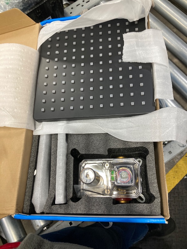 Photo 1 of Dual Rain Shower Head with Handheld Spray for Two People,Ceiling Mount Rainfall 3 Way Shower Fixtures with Valve Body and Trim Kit Complete