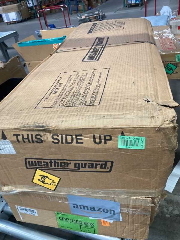 Photo 1 of ***NO KEYS/HAS DENTS**Weather Guard Truck Box Chest, 19-1/4 in H, Steel, White, 675301