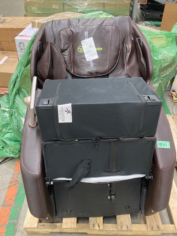 Photo 1 of ***PARTS ONLY***
Real Relax Full Body Zero Gravity Shiatsu Recliner Electric Massage Chair, Brown
