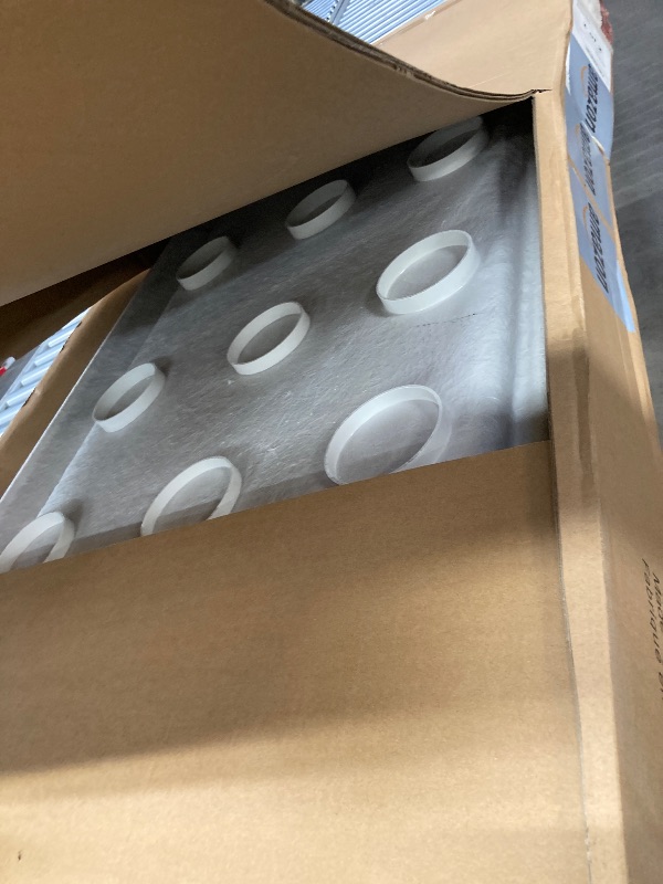 Photo 1 of DreamLine 30 in. D x 60 in. W x 76 3/4 in. H Left Drain Acrylic Shower Base and QWALL-5 Backwall Kit In White, DL-6189L-01