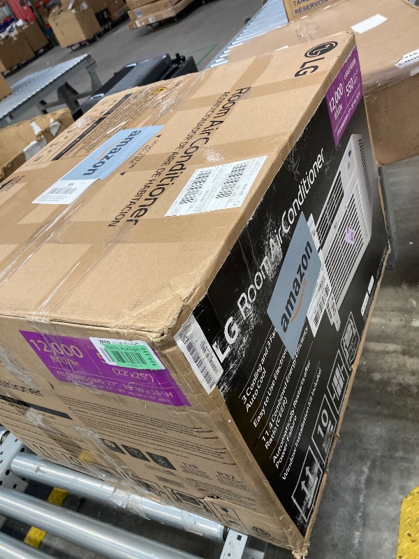 Photo 1 of LG 12,000 BTU Smart Window Air Conditioner, 115V, AC Window Unit for Rooms up to 550 Sq. Ft., Perfect for Kitchen or Living Room, Phone & Voice Control, Works with LG ThinQ, Amazon Alexa, Hey Google