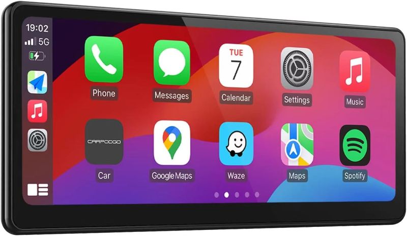 Photo 1 of 2025 Fully Laminated Screen] CarpodGo T3 Pro Portable 60fps Wireless Carplay Android Auto,8.9 Inch 1920 * 720 IPS Touch Screen Car Stereo,Display-Only BT Mode Supports Steering Wheel Controls
