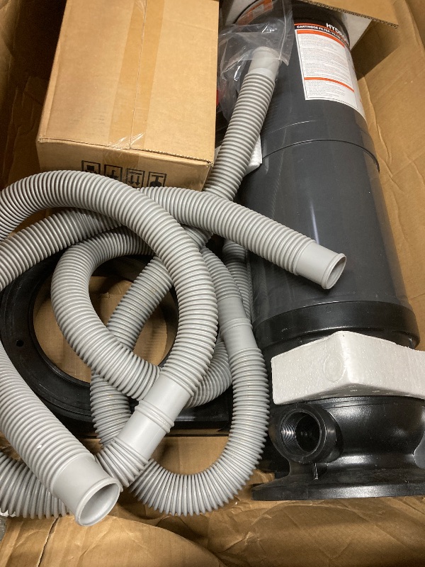 Photo 1 of SWIMLINE HYDROTOOLS Above-Ground Pool Cartridge Filter, Sure-Flo 100 Sq Ft w/ 1.2 THP Pump, Pools up to 40,000 Gallons