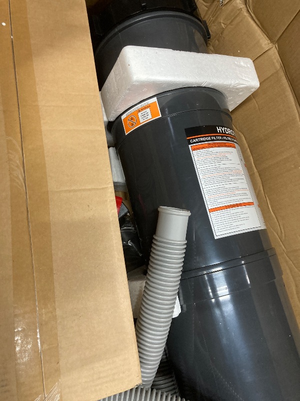 Photo 1 of SWIMLINE HYDROTOOLS Above-Ground Pool Cartridge Filter, Sure-Flo 100 Sq Ft w/ 1.2 THP Pump, Pools up to 40,000 Gallons