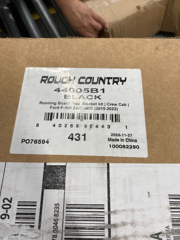 Photo 1 of ***THIS IS JUST THE BRACKET KIT NO BOARDS**ROUGH COUNTRY BLACK RUNNING BOARD STEP BRACKET KIT CREW CAB FORD F150 2WD.4WD 2015-2022