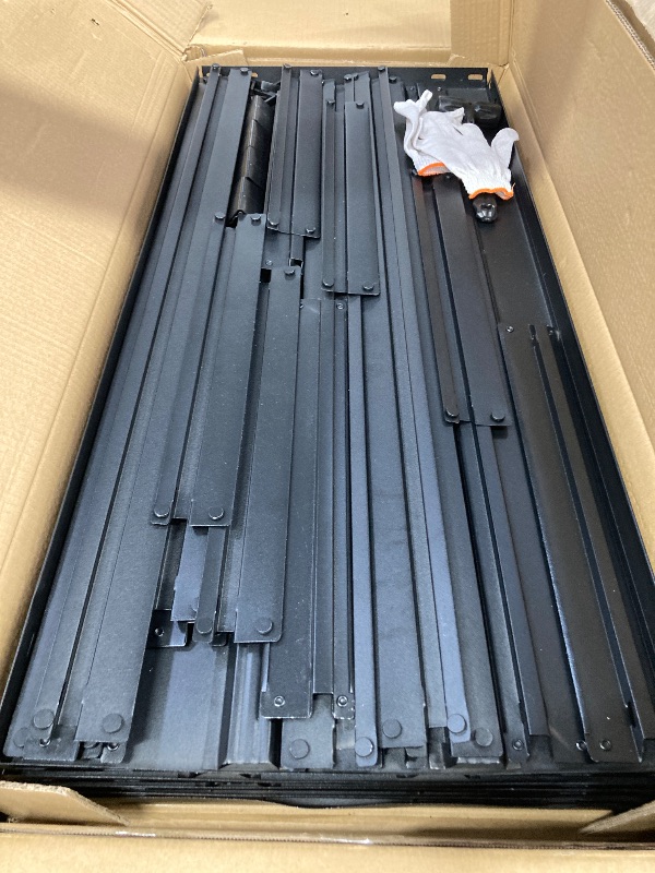 Photo 1 of ***PARTS ONLY***
black metal roof panels set