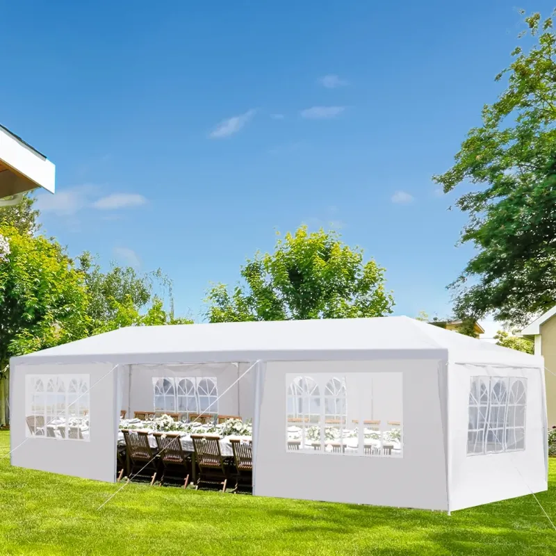 Photo 1 of 10' X 30' Canopy Tent with 7 Side Walls for Party Wedding Camping and BBQ