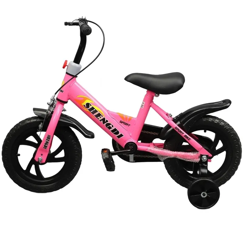Photo 1 of 12 inch Kids Bike with Training Wheels, Children Bike with Adjustable Handlebar, Kids Bicycle for Boys Girls Toddlers Age 1 to 5, 2-in-1 Toddler Bike with Handbrake//Pedals, up to 110lbs