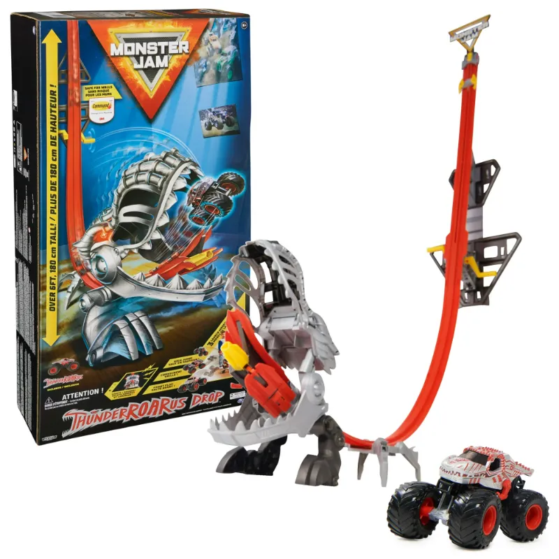 Photo 1 of 
Monster Jam ThunderROARus Drop Playset with Exclusive Monster Truck, Over 6 Feet Tall