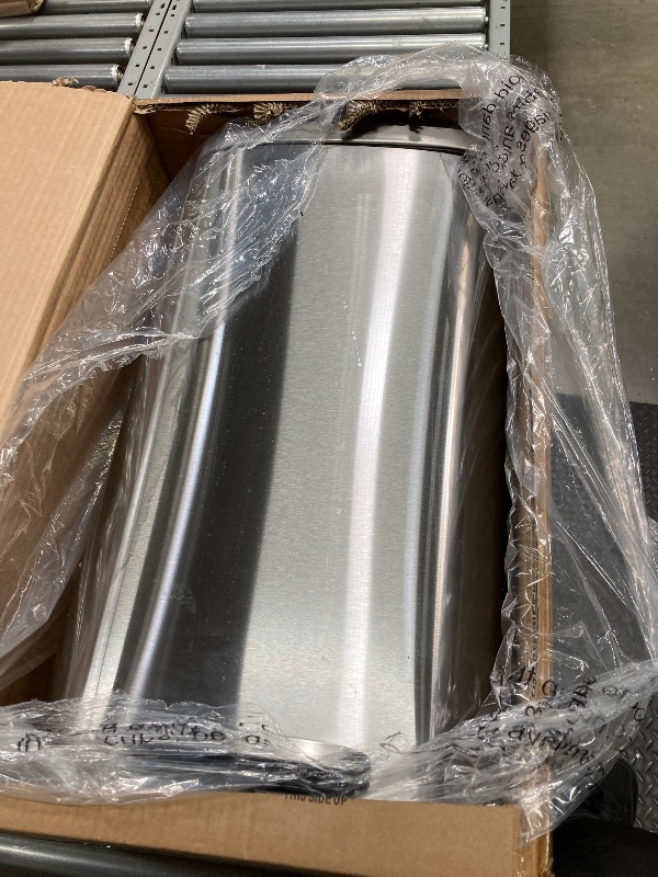 Photo 1 of 
SIMPLI-MAGIC 50 Liter / 13.2 Gallon Soft-Close, Smudge Resistant Trash Can with Foot Pedal and Built in Filter- Stainless Steel, Sleek Finish