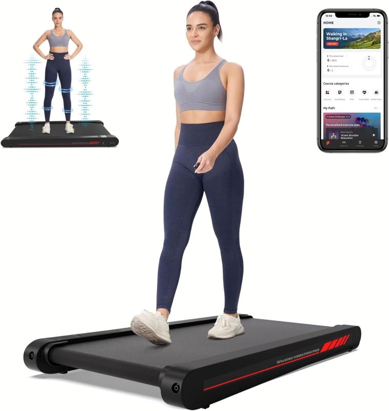 Photo 1 of 
Sperax Walking Vibration Pad with APP, 3 in 1 Under Desk Treadmill, 2.5HP Low Noise Walking Treadmill Pad with Remote Control,Portable Treadmills for Home Office
