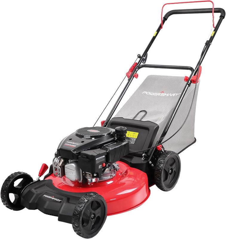 Photo 1 of 
PowerSmart Gas Lawn Mower 21-Inch 144cc OHV Engine 3-in-1 Push Mower with Bagging