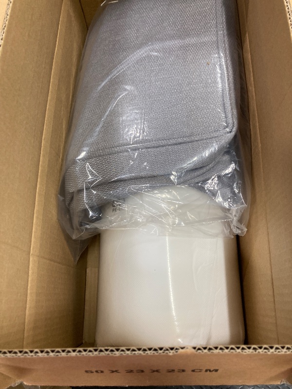 Photo 1 of Pcinfuns Outdoor Bench Cushions 48 x 18 Inch Water-Resistant Chair Cushion for Patio Furniture with Fade Resistant and Removable Cover with Handle & Adjustable Straps for Patio,Yard,Light Grey