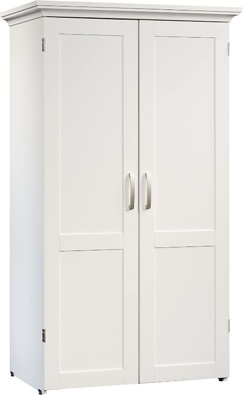 Photo 1 of ***PARTS ONLY***
Sauder Miscellaneous Storage Craft & Sewing Armoire, L: 35.11" x W: 21.81" x H: 61.58", Glacier White finish
