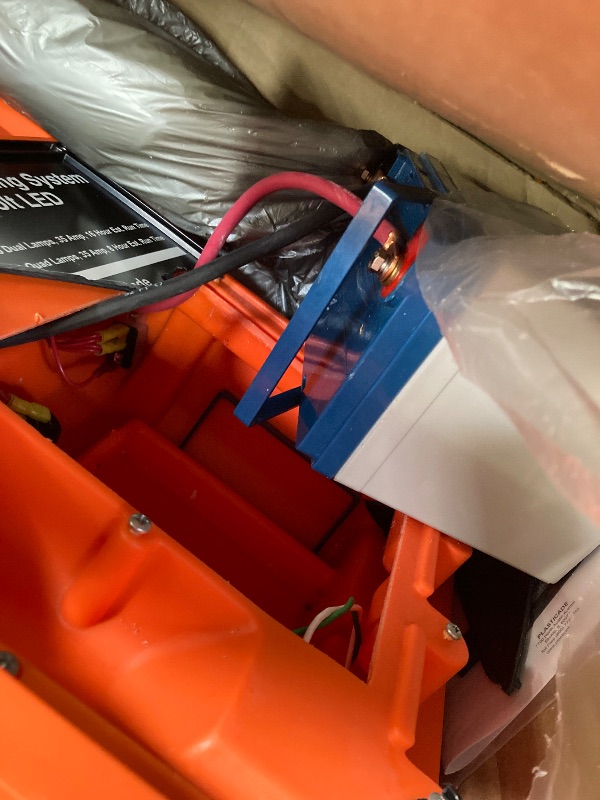 Photo 1 of ***PARTS ONLY*** Plasticade, Dual Head LED Flagger Lighting Construction Lighting in Any Weather Plasticade Flagger Lighting Station & Work Area Light, 4,000 Lumens, Portable, Waterproof Case, Adjustable Heads, 8-Foot Light Elevation, Temporary Constructi